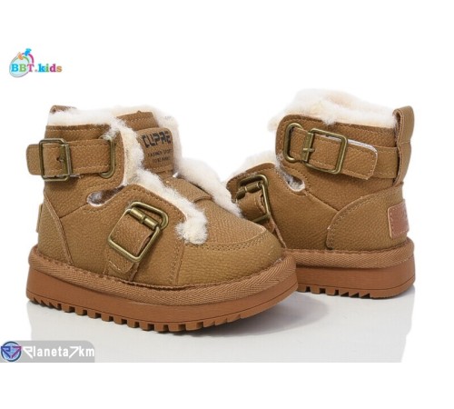 Черевики дитячі на зиму (8 пар р.21-25) коричневий  "BBT"