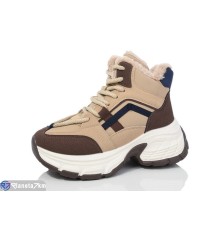 Кросівки жіночі на зиму (8 пар р.36-41) бежевий  "LYLY"