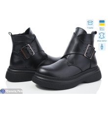 Черевики жіночі на зиму (6 пар р.36-40) чорний  "Linda"