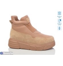Черевики жіночі на зиму (6 пар р.36-40) бежевий  "MARADONA"