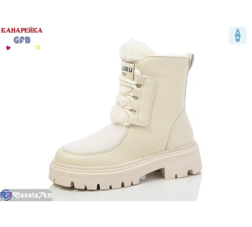 Черевики дитячі на зиму (8 пар р.32-37) бежевий "GFB-Канарейка" Черевики дитячі на зиму (8 пар р.32-37) бежевий "GFB-Канарейка"