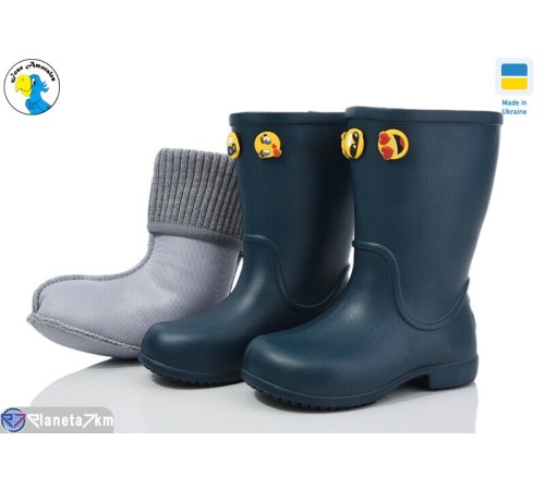 Дитячі чоботи з піни на весну/осінь (8 пар р.22-28) синій  "Jose Amorales"