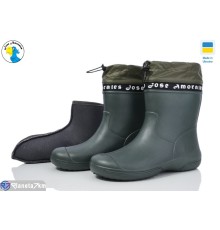 Чоботи з піни на весну/осінь (6 пар р.36-41) зелений  "Jose Amorales"