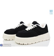 Кросівки жіночі на зиму (8 пар р.36-41) чорний  "LAVLI"