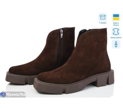 Черевики жіночі на весну/осінь (6 пар р.36-40) коричневий  "GARRA"