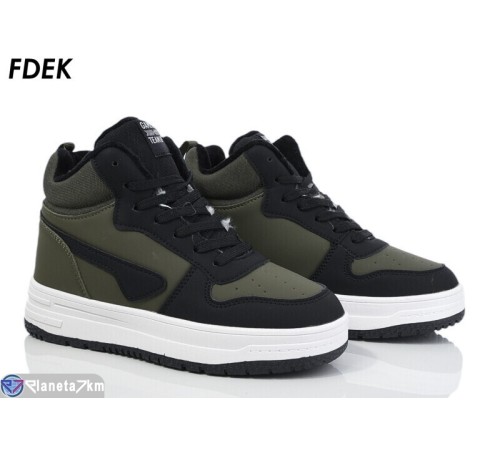 Кросівки на зиму (8 пар р.36-41) зелений  "FDEK"