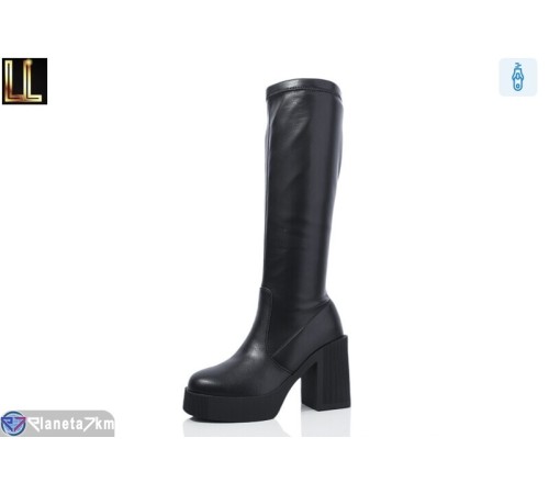 Чоботи жіночі на зиму (6 пар р.36-40) чорний  "Lilin"