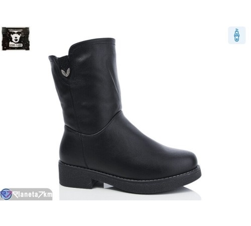 Чоботи жіночі на зиму (6 пар р.36-41) чорний  "Steel Land"