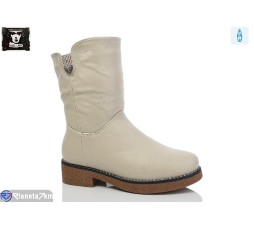 Чоботи жіночі на зиму (6 пар р.36-41) бежевий  "Steel Land"