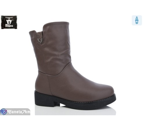 Чоботи жіночі на зиму (6 пар р.36-41) коричневий  "Steel Land"