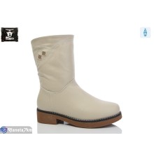 Чоботи жіночі на зиму (6 пар р.36-41) бежевий  "Steel Land"