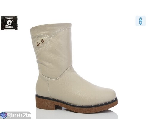 Чоботи жіночі на зиму (6 пар р.36-41) бежевий  "Steel Land"