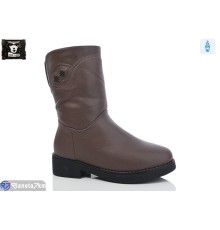 Чоботи жіночі на зиму (6 пар р.36-41) коричневий  "Steel Land"