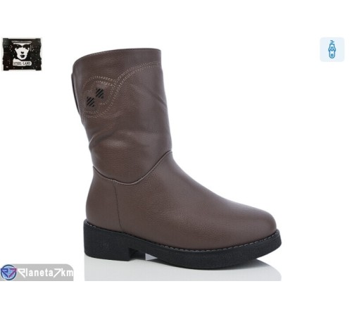 Чоботи жіночі на зиму (6 пар р.36-41) коричневий  "Steel Land"