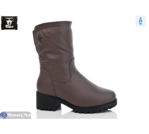 Чоботи жіночі на зиму (6 пар р.36-41) коричневий  "Steel Land"