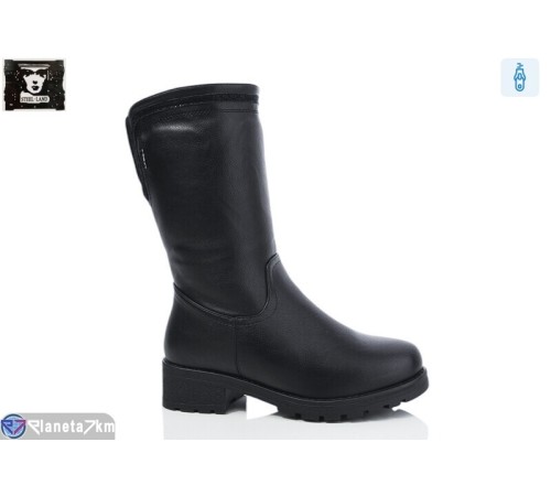 Чоботи жіночі на зиму (6 пар р.36-41) чорний  "Steel Land"