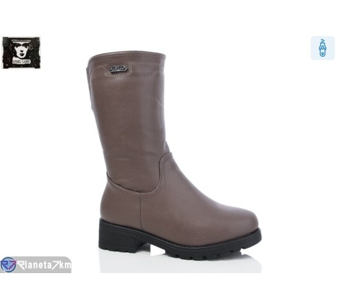 Чоботи жіночі на зиму (6 пар р.36-41) коричневий  "Steel Land"