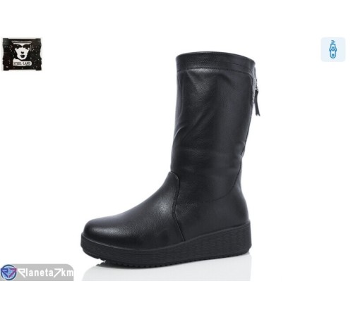 Чоботи жіночі на зиму (6 пар р.36-41) чорний  "Steel Land"
