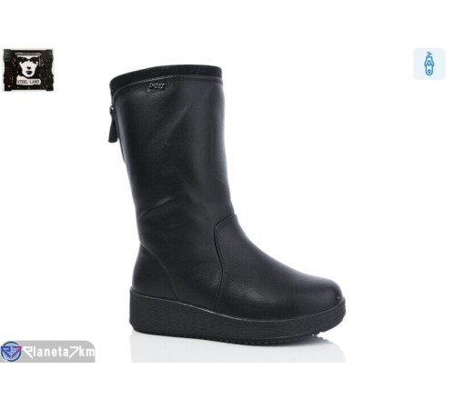 Чоботи жіночі на зиму (6 пар р.36-41) чорний  "Steel Land"