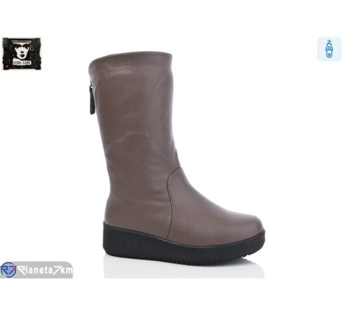 Чоботи жіночі на зиму (6 пар р.36-41) коричневий  "Steel Land"