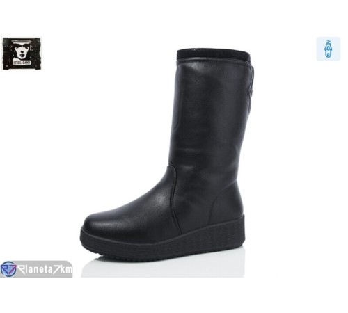 Чоботи жіночі на зиму (6 пар р.36-41) чорний  "Steel Land"