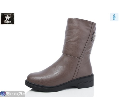 Чоботи жіночі на зиму (6 пар р.36-41) коричневий  "Steel Land"