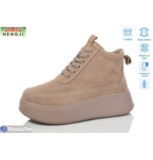 Черевики жіночі на зиму (8 пар р.36-41) бежевий  "HENGJI-ELENA"