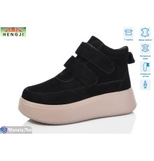 Черевики жіночі на зиму (8 пар р.36-41) чорний  "HENGJI-ELENA"