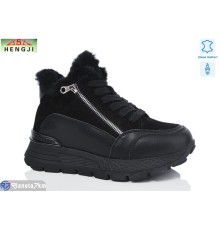 Кросівки жіночі на зиму (8 пар р.36-41) чорний  "HENGJI-ELENA"
