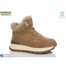 Кросівки жіночі на зиму (8 пар р.36-41) бежевий  "HENGJI-ELENA"