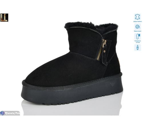 Уггі жіночі на зиму (8 пар р.36-41) чорний  "Lilin"