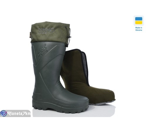 Чоловічі чоботи з піни на зиму (6 пар р.42-45) зелений  "LOTTOS"